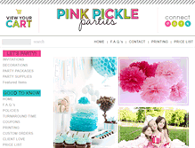 Tablet Screenshot of pinkpicklestudios.com